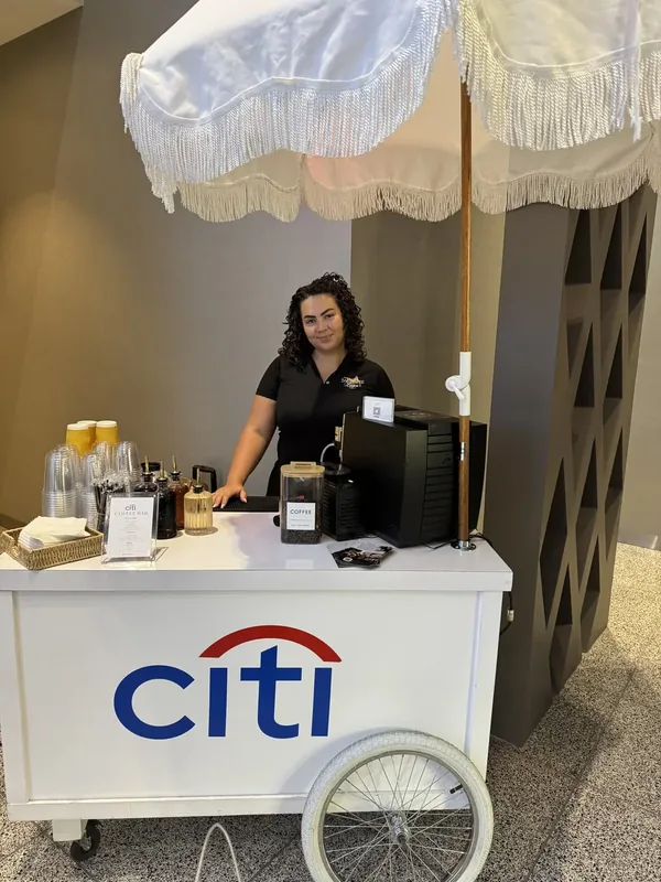 Social Sips mobile coffee cart